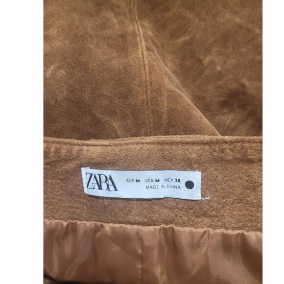 Zara Genuine Leather Mini Skirt. Size M. - Picture 9 of 11